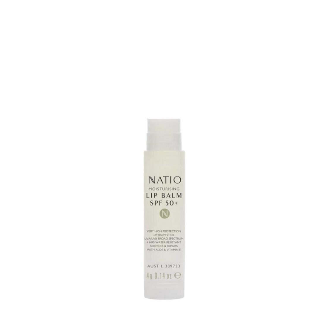 Natio Moisturising Lip Balm SPF 50 4g