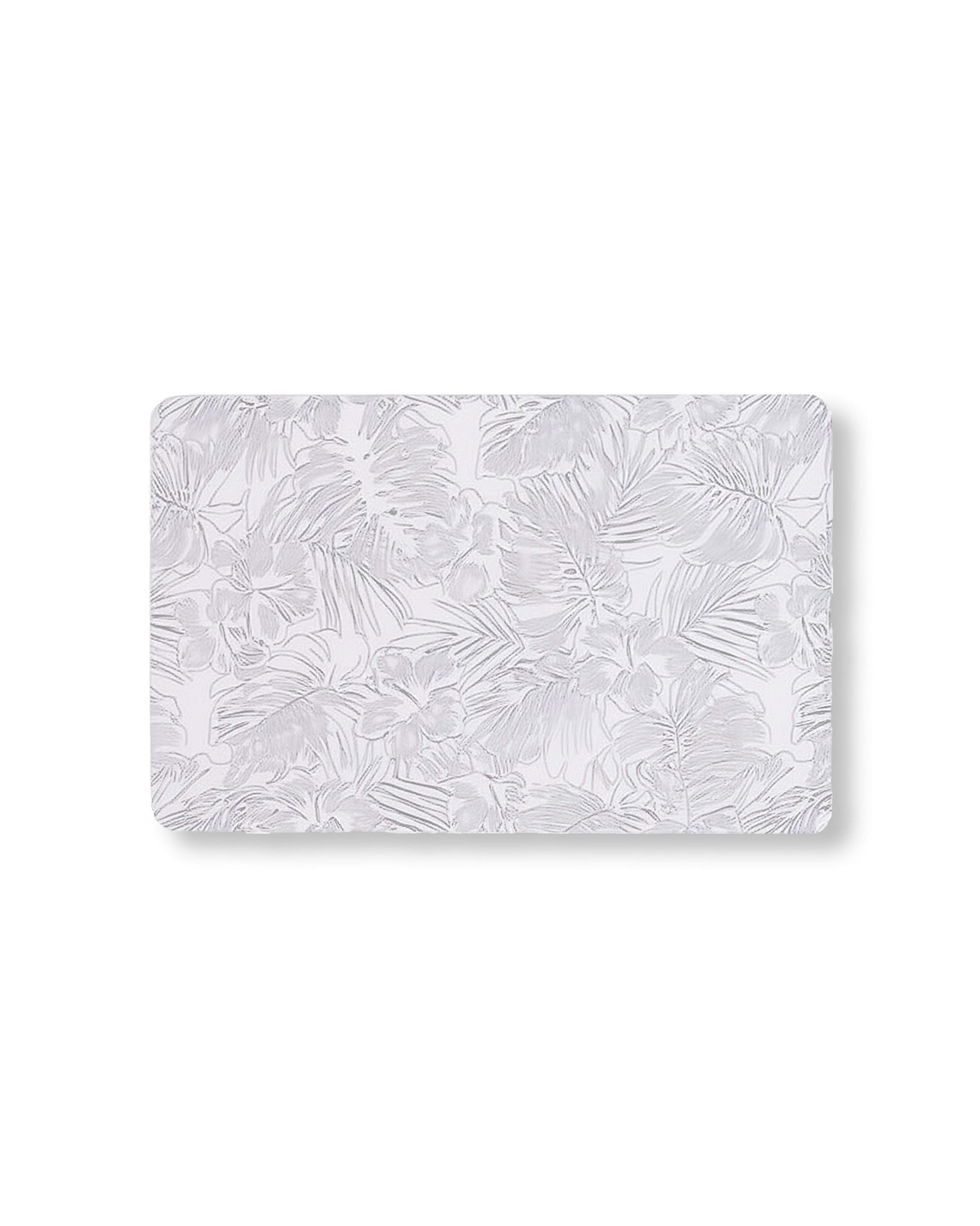 Rapee BARS Embossed PU Placemat – Monstera Leaf Design – 30 x 45 cm – White