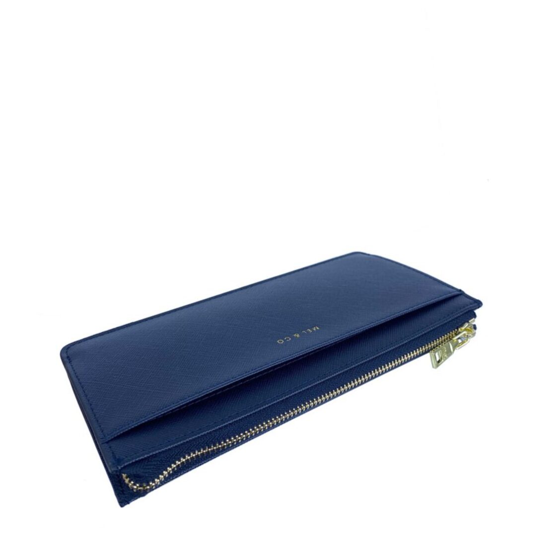 Mel&Co Saffiano-Effect Slim Long Wallet
