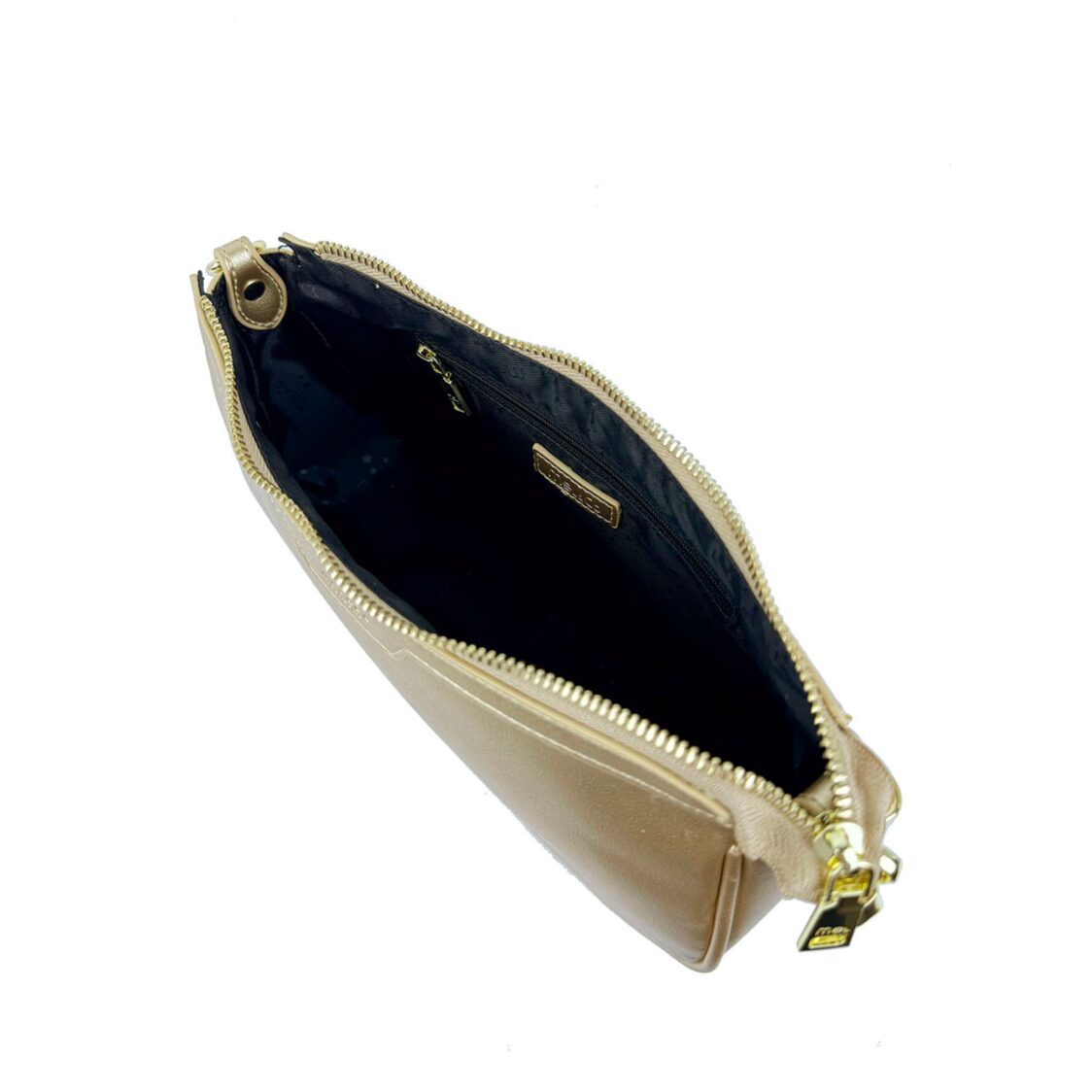 Mel&Co Faux Nappa Leather Semi-Chain Shoulder Bag