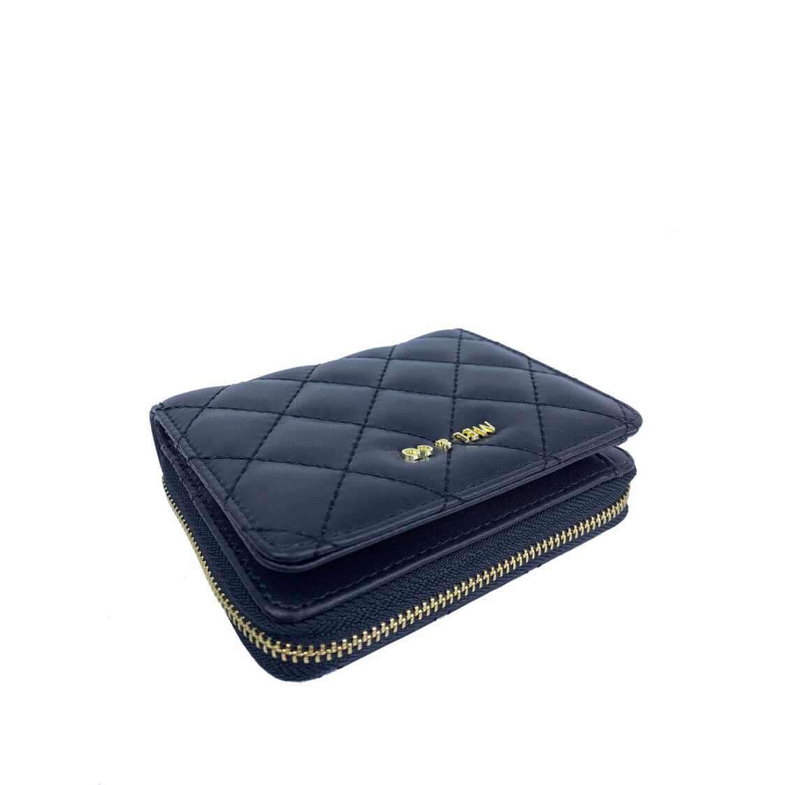 Mel&Co Quilted Bifold Snap Wallet With Zip-Around Compartment