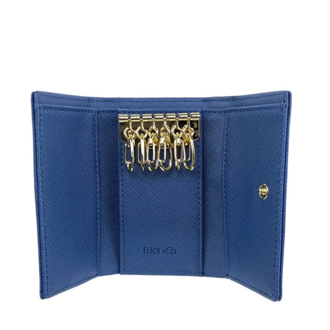 Mel&Co Saffiano Leatherette Basic Key Pouch