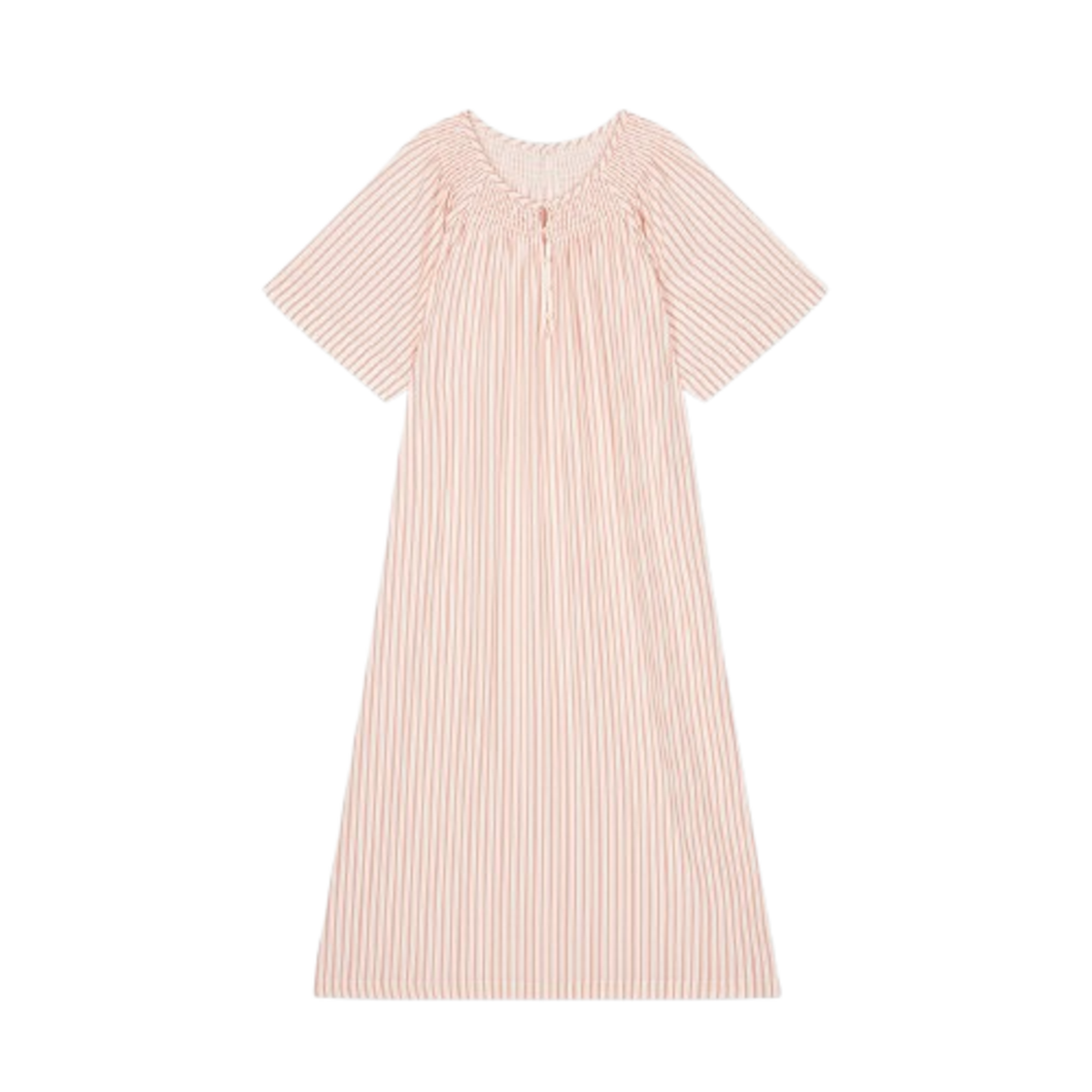 Jaju Women Lyocell Short Sleeve Pajama Dress Light Orange