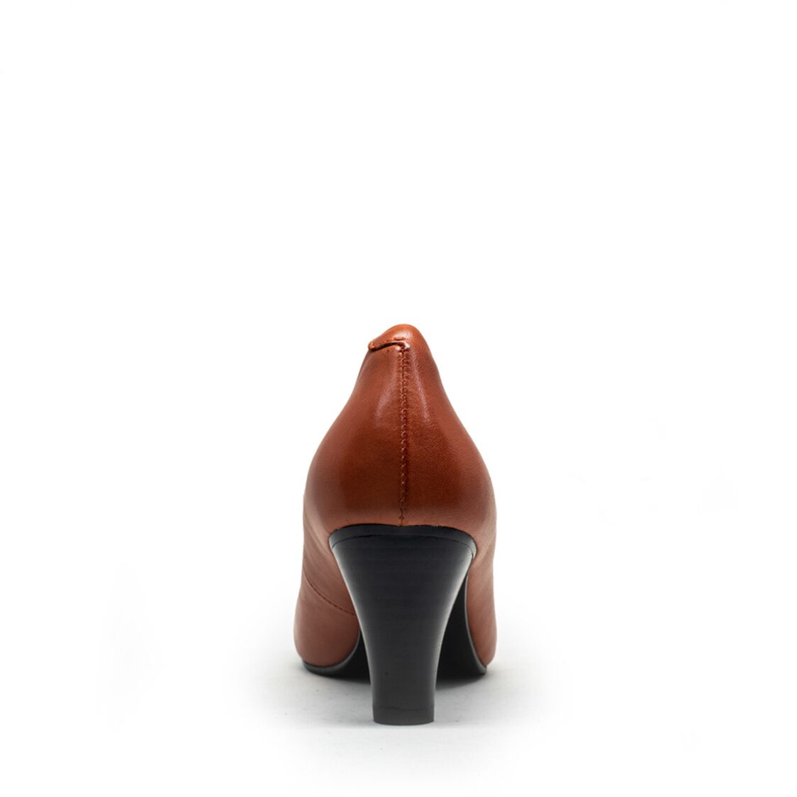 Caratti 3091 Classic Leather Heels Chestnut (Mid)