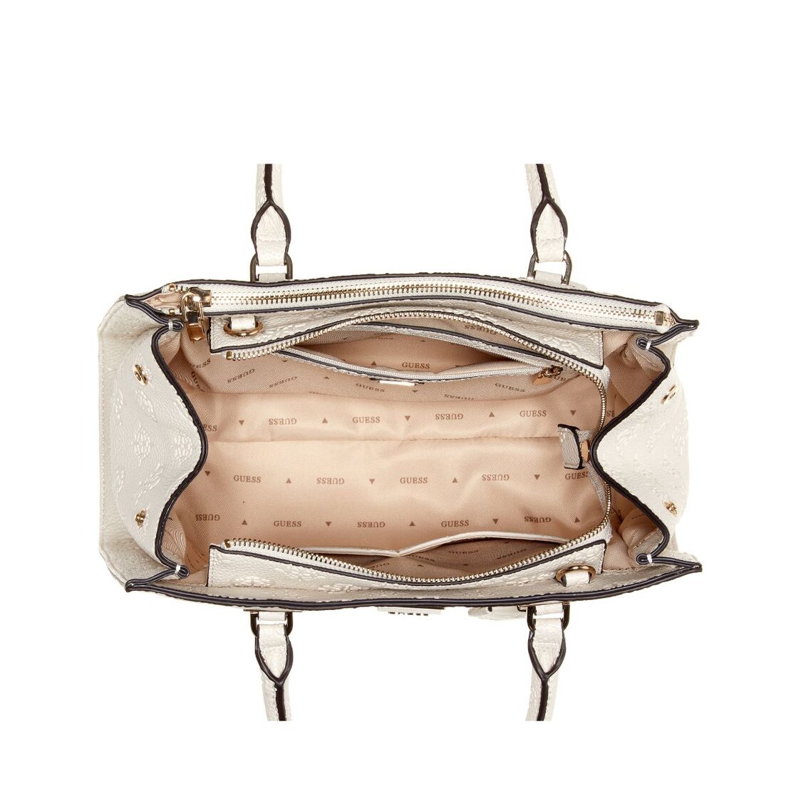 Guess Cresidia II Society Satchel - Bone Logo