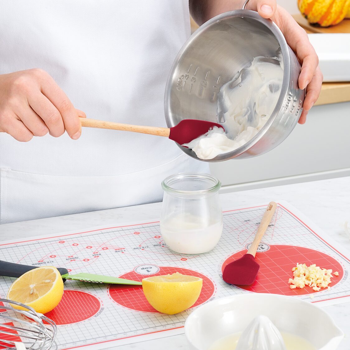 Tovolo Flex-Core WHandled Mini Spatula & Spoonula Set of 2