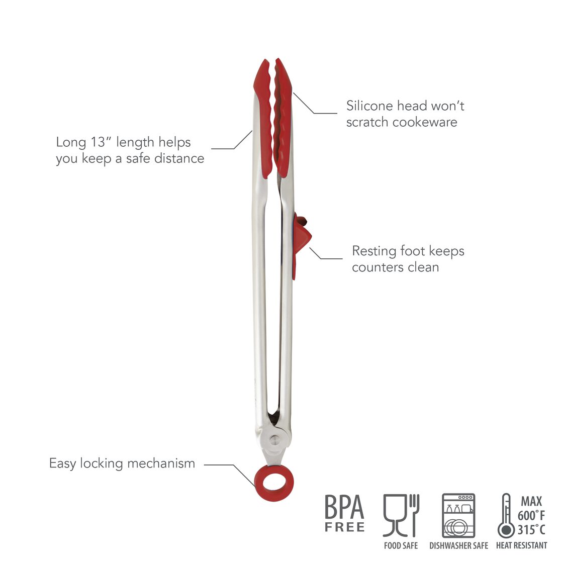 Tovolo Silicone Tip Top Tongs