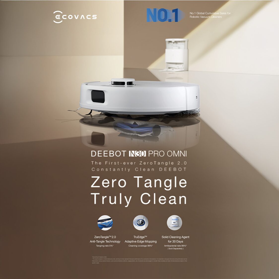 Ecovacs Deebot N30 Pro Omni - Metro Singapore Departmental Store - Celebrating 69 Years in SG
