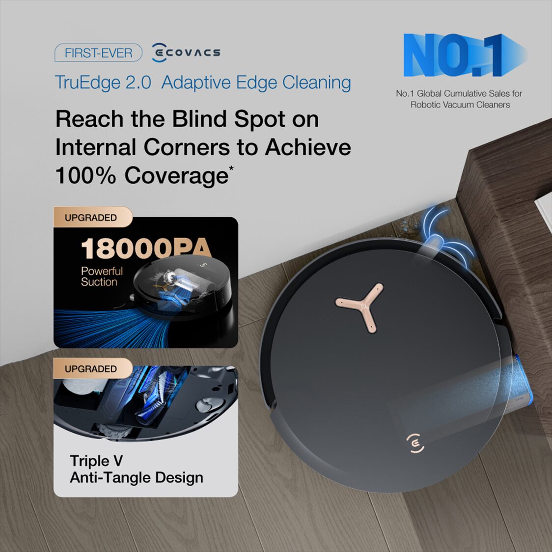 Ecovacs Deebot X8 Pro Omni - Black - Metro Singapore Departmental Store - Celebrating 69 Years in SG