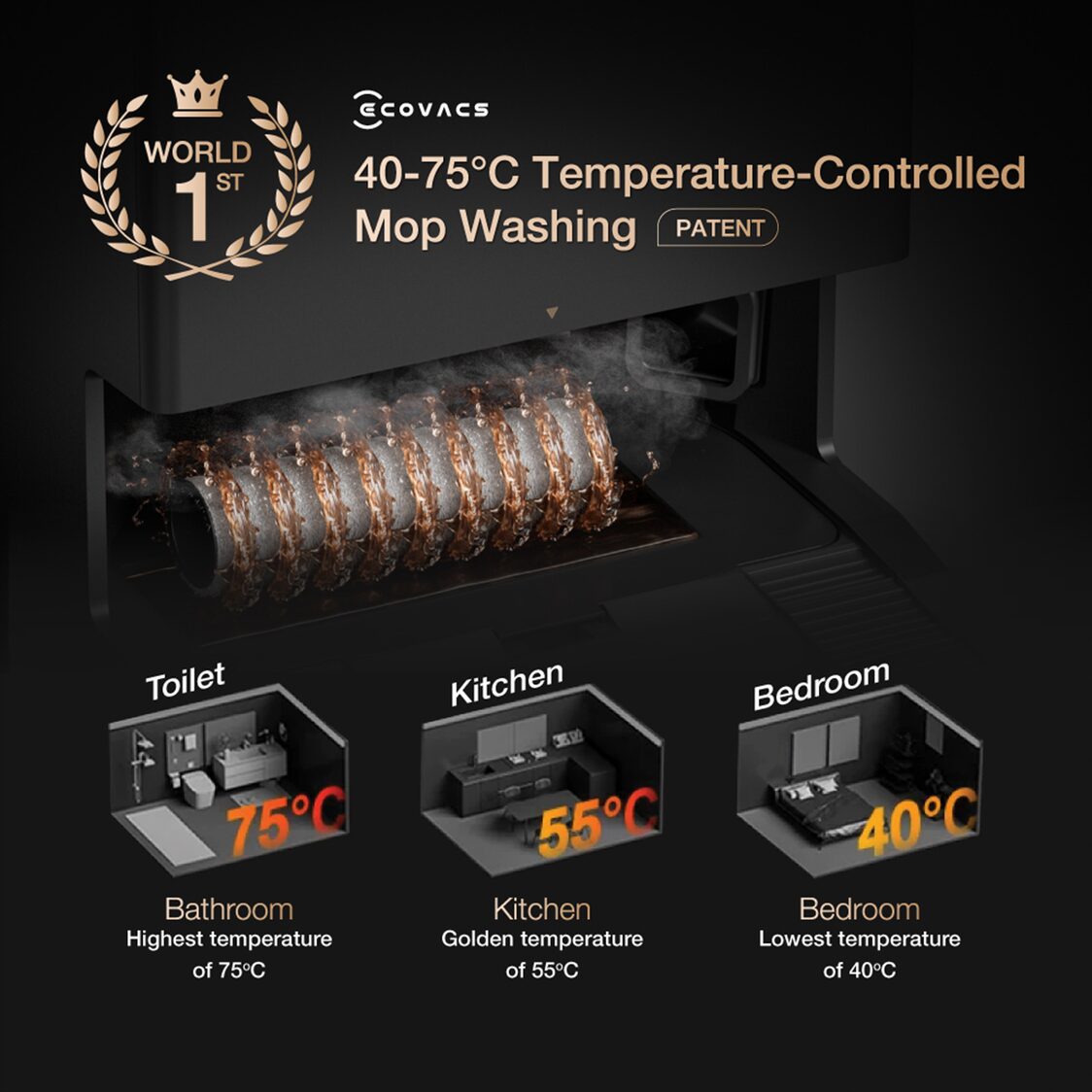 Ecovacs Deebot X8 Pro Omni - Black - Metro Singapore Departmental Store - Celebrating 69 Years in SG