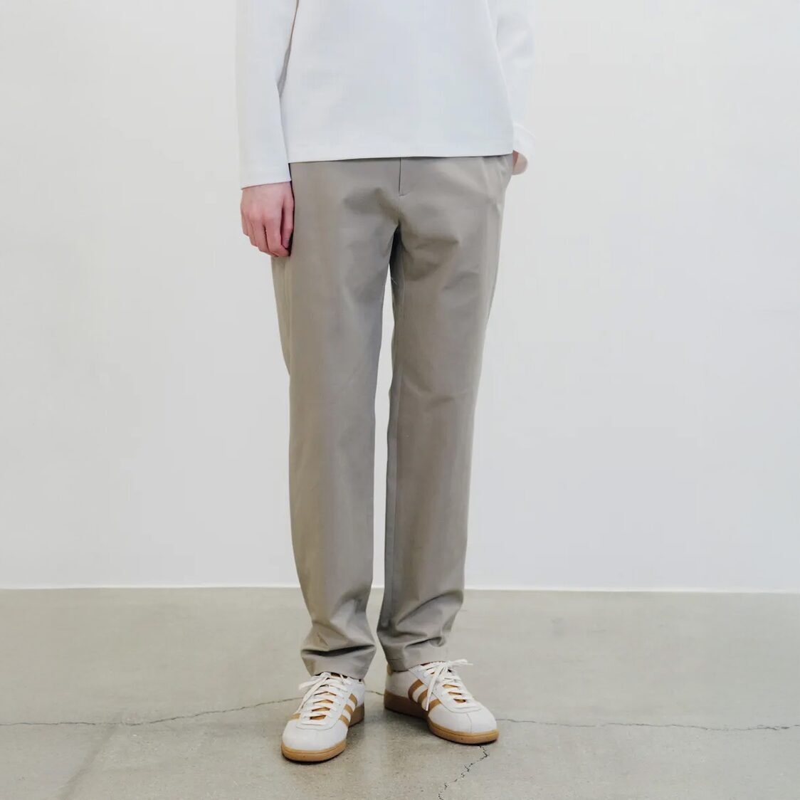 Mind Bridge Tapered Chino Banding Pants Beige