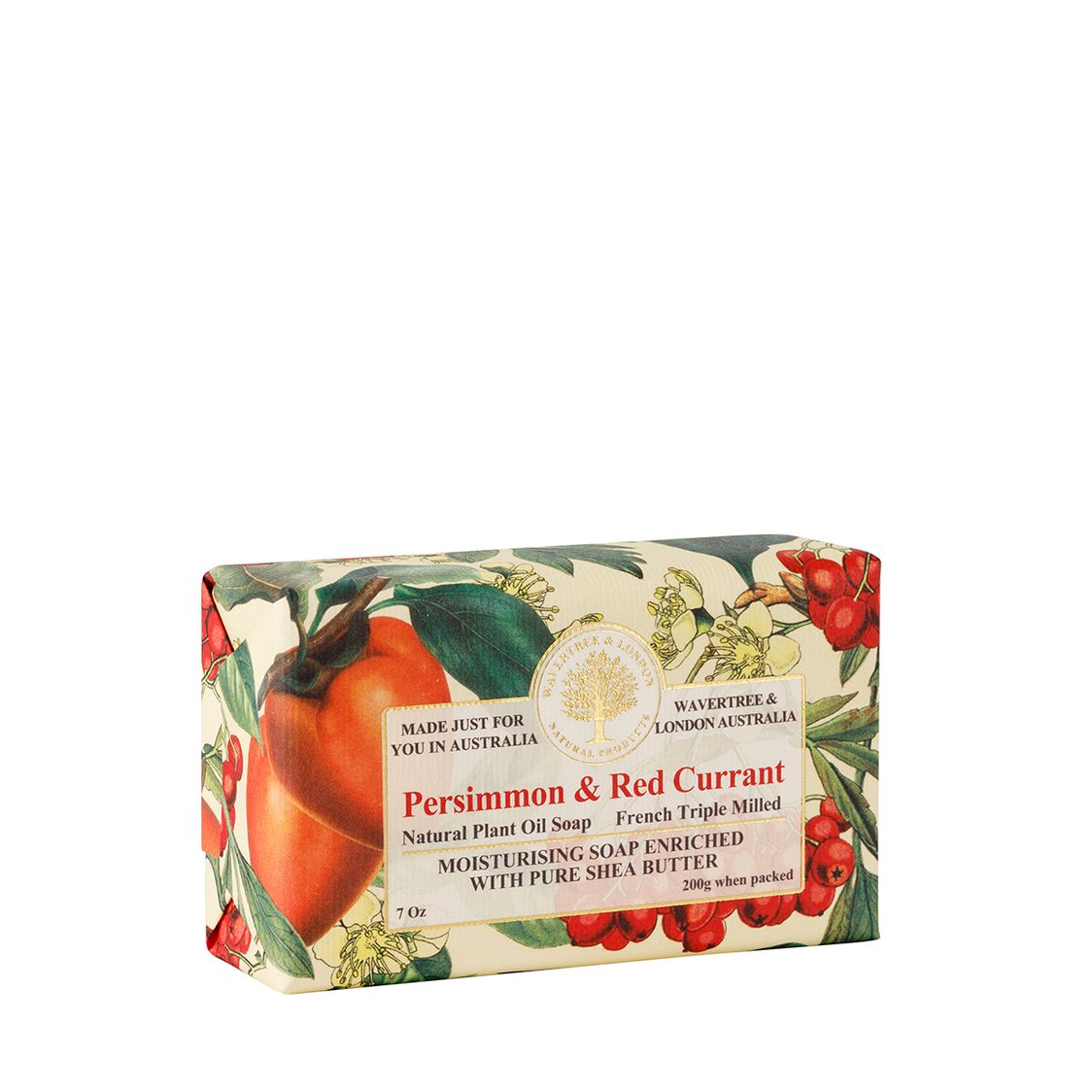 Wavertree & London Persimmon & Red Currant Soap Bar 200g
