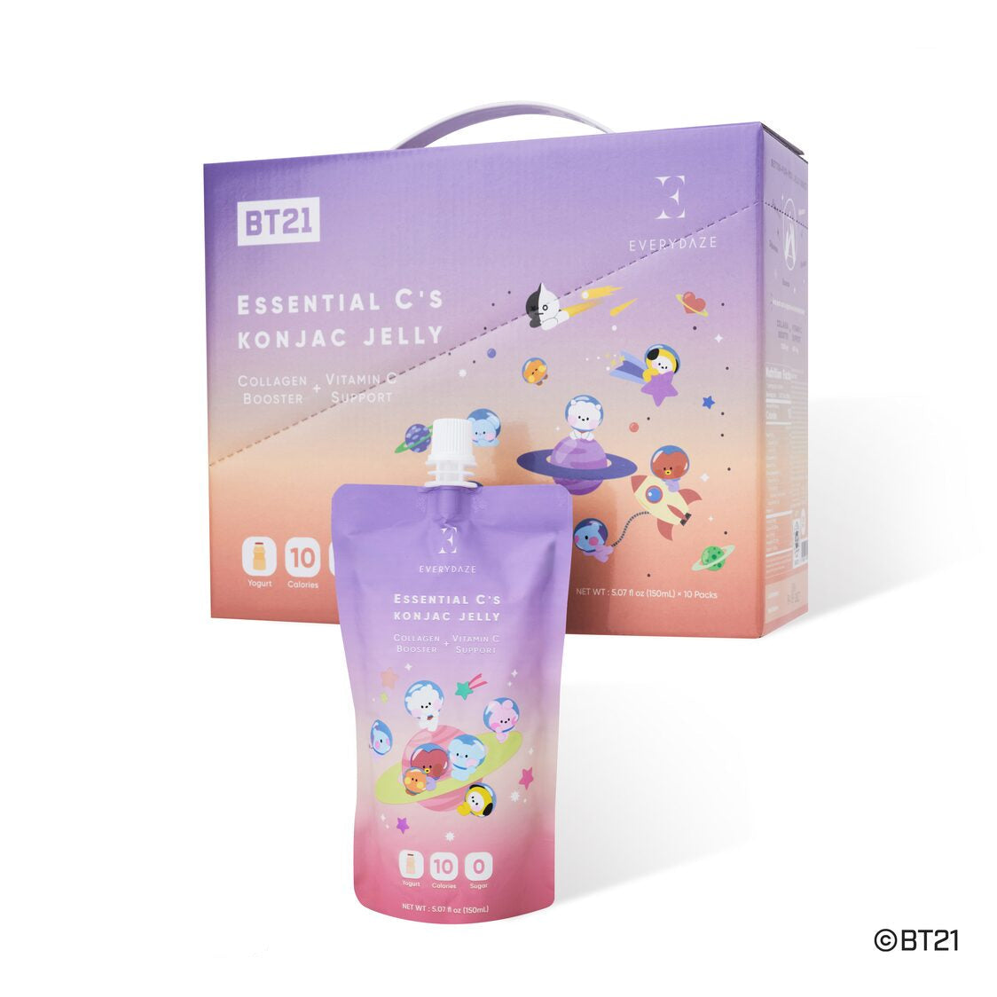 Everydaze Essent Konjac Jelly 10 Packs (Bt21)