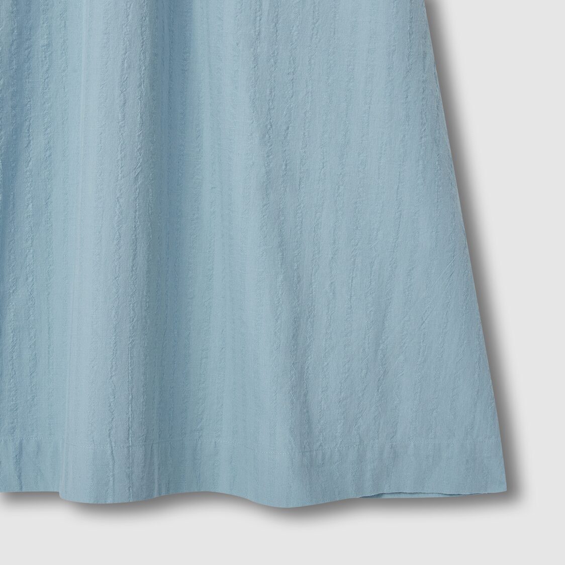 Jaju Women Cotton Shirring Pajama Dress Mint Blue