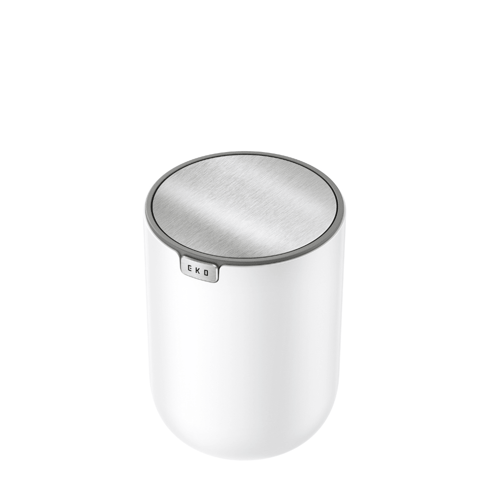 Eko 2.2L Table Top Trash Bin White (EK9206P - 2.2L - WH) - Metro Singapore Departmental Store - Celebrating 69 Years in SG