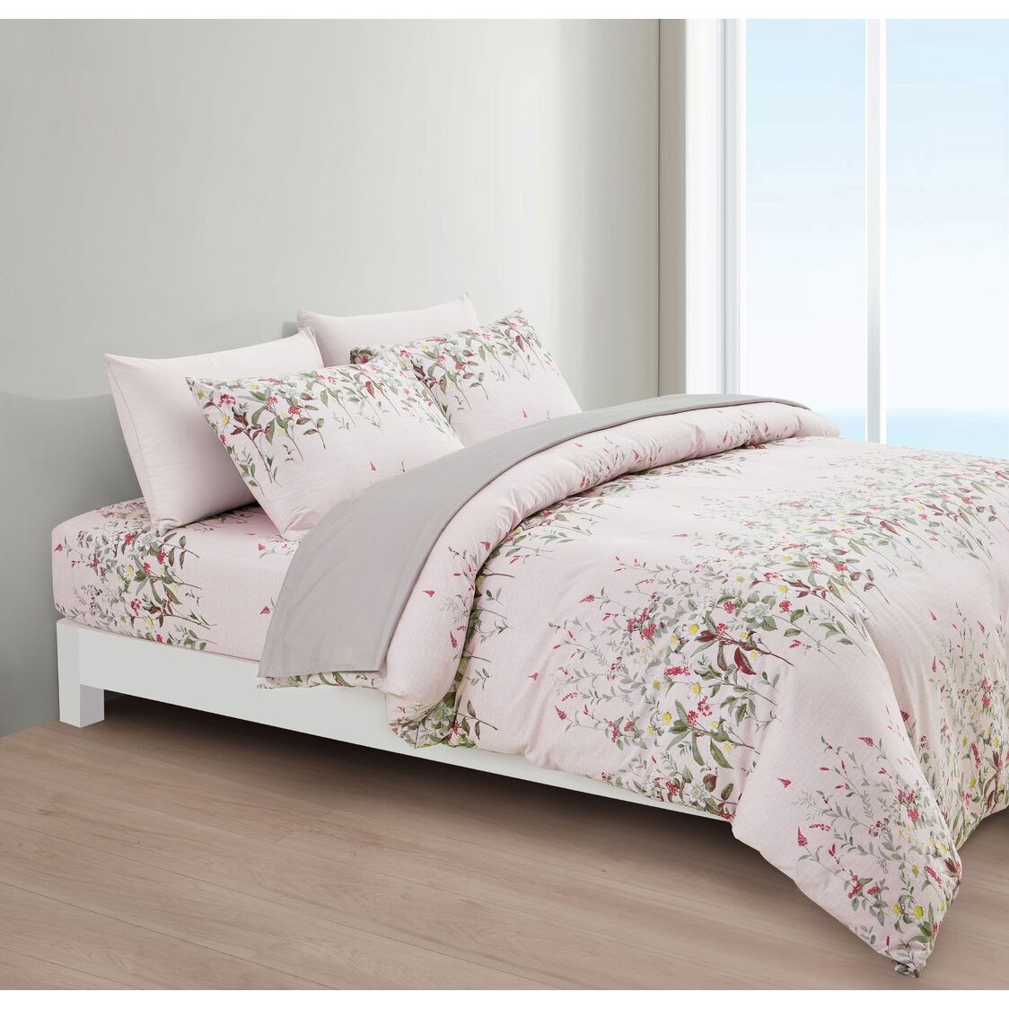 Ekohome Domus Printed 933 Fitted Sheet - Metro Singapore Departmental Store - Celebrating 69 Years in SG