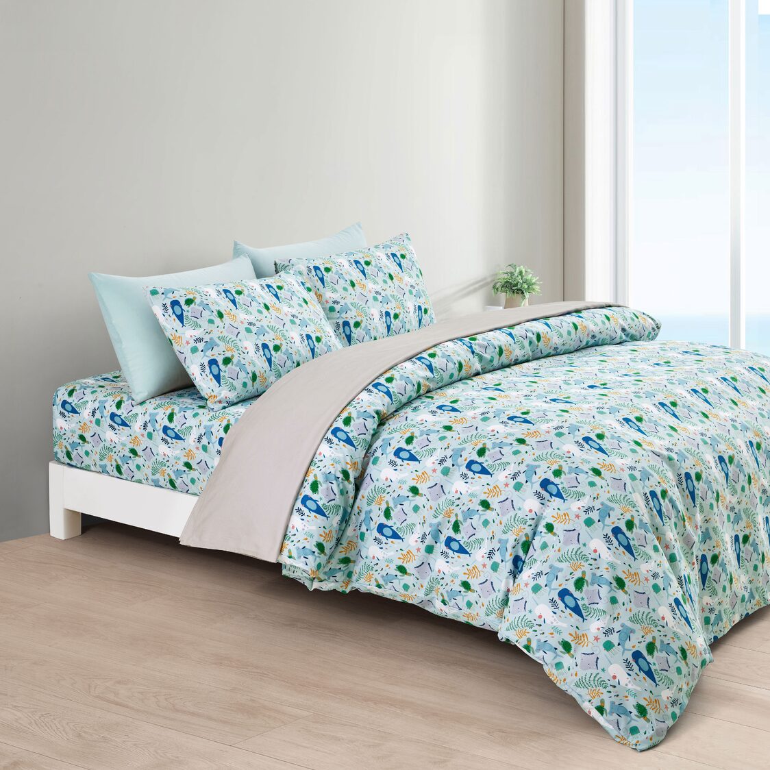 Ekohome Domus Printed 936 Fitted Sheet - Metro Singapore Departmental Store - Celebrating 69 Years in SG
