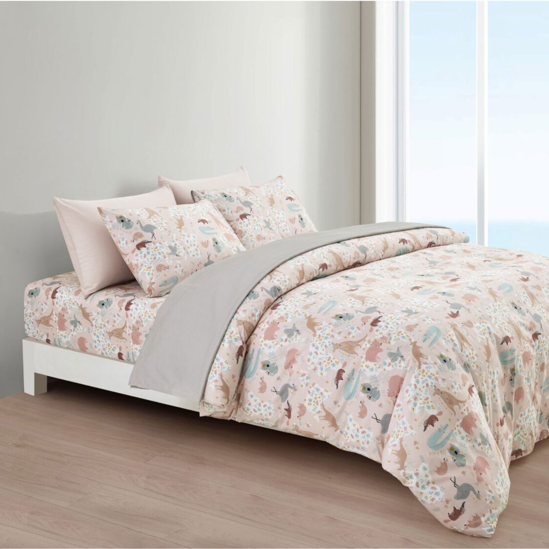 Ekohome Domus Printed 937 Fitted Sheet - Metro Singapore Departmental Store - Celebrating 69 Years in SG