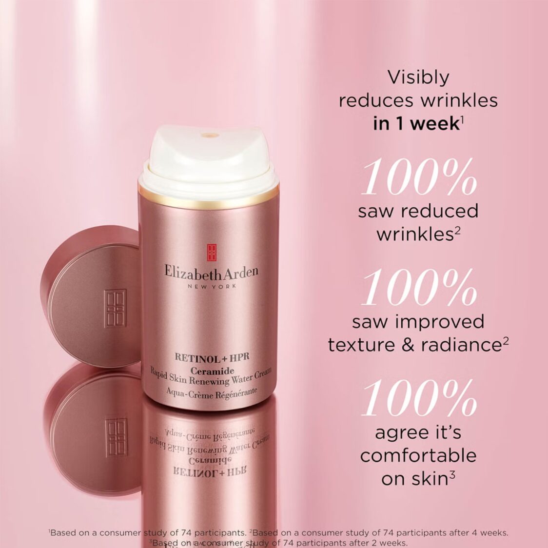 Elizabeth Arden Retinol + HPR Ceramide Rapid Skin - Renewing Water Cream 50ml - Metro Singapore Departmental Store - Celebrating 69 Years in SG
