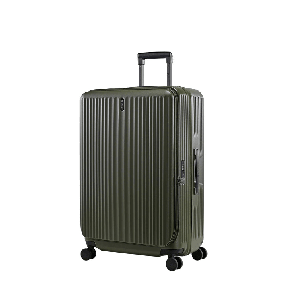 Eminent Alfred KK50 - 1 Flat - Top Opening Expandable Trolley Case - Olive Green - Metro Singapore Departmental Store - Celebrating 69 Years in SG