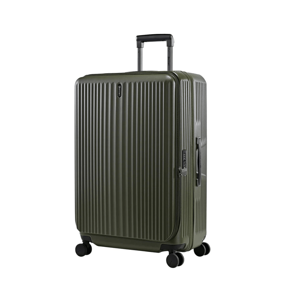Eminent Alfred KK50 - 1 Flat - Top Opening Expandable Trolley Case - Olive Green - Metro Singapore Departmental Store - Celebrating 69 Years in SG