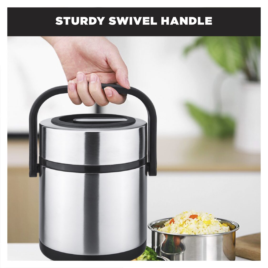 Endo 1.5L Double Stainless Steel Thermal Food Jar (CX - 4006) - Metro Singapore Departmental Store - Celebrating 69 Years in SG