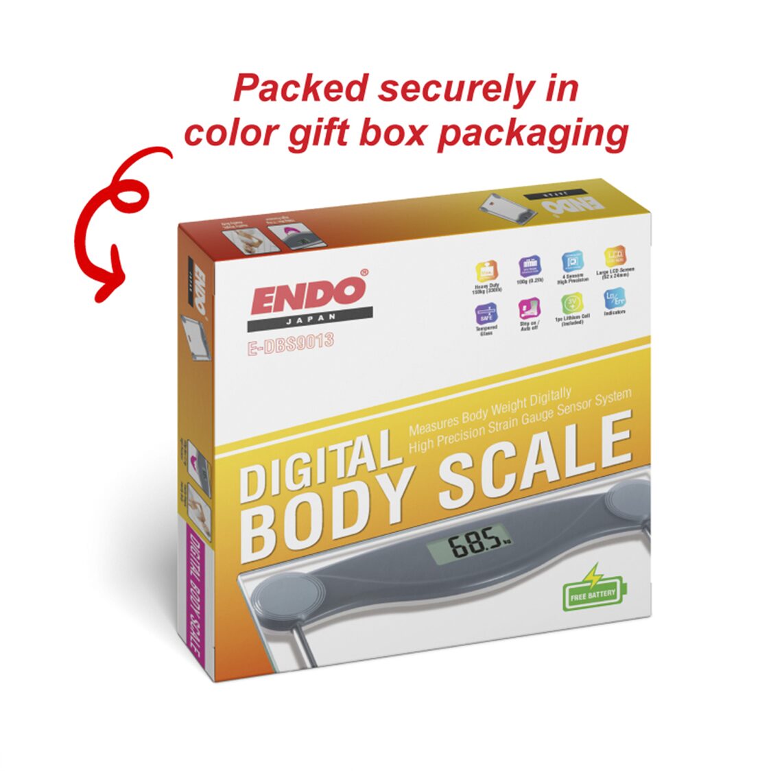 Endo High Precision Digital Body Scale (E - DBS9013) - Metro Singapore Departmental Store - Celebrating 69 Years in SG