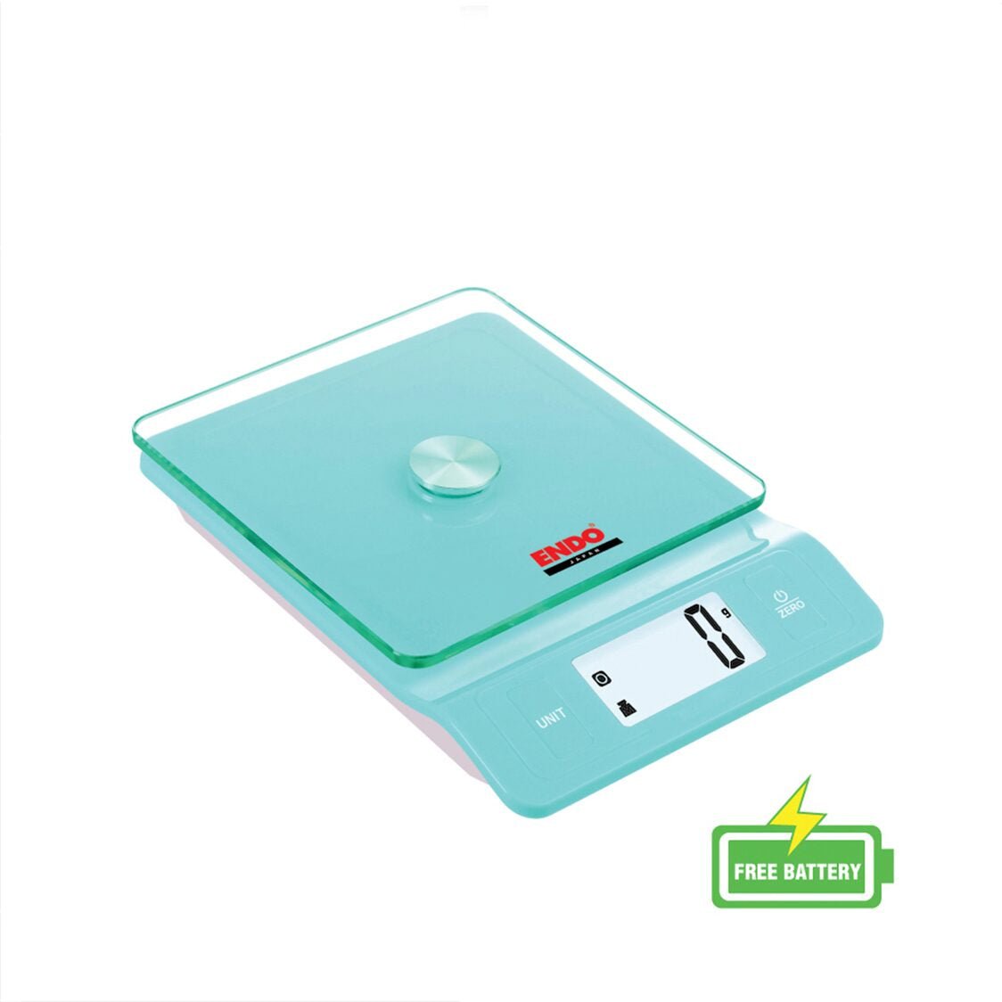 Endo High Precision Digital Kitchen Scale - Blue (E - DKS5460) - Metro Singapore Departmental Store - Celebrating 69 Years in SG