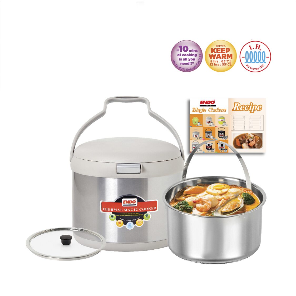 Endo Thermal Magic Cooker 3.5L - Tall (E - TMC3.5 - T) - Metro Singapore Departmental Store - Celebrating 69 Years in SG