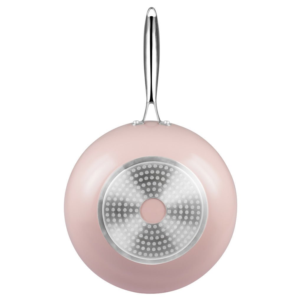 Endo Wagashi 32cm I.H. Skillet Wok - Pink (E - WGS - 32SW - PINK) - Metro Singapore Departmental Store - Celebrating 69 Years in SG