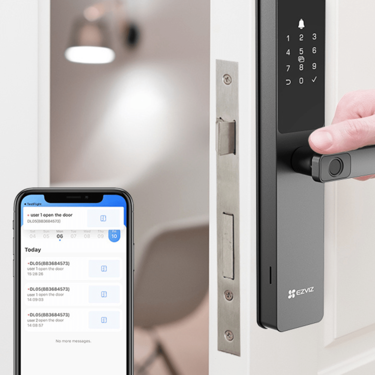 Ezviz DL05 Smart Fingerprint Lock - Metro Singapore Departmental Store - Celebrating 69 Years in SG
