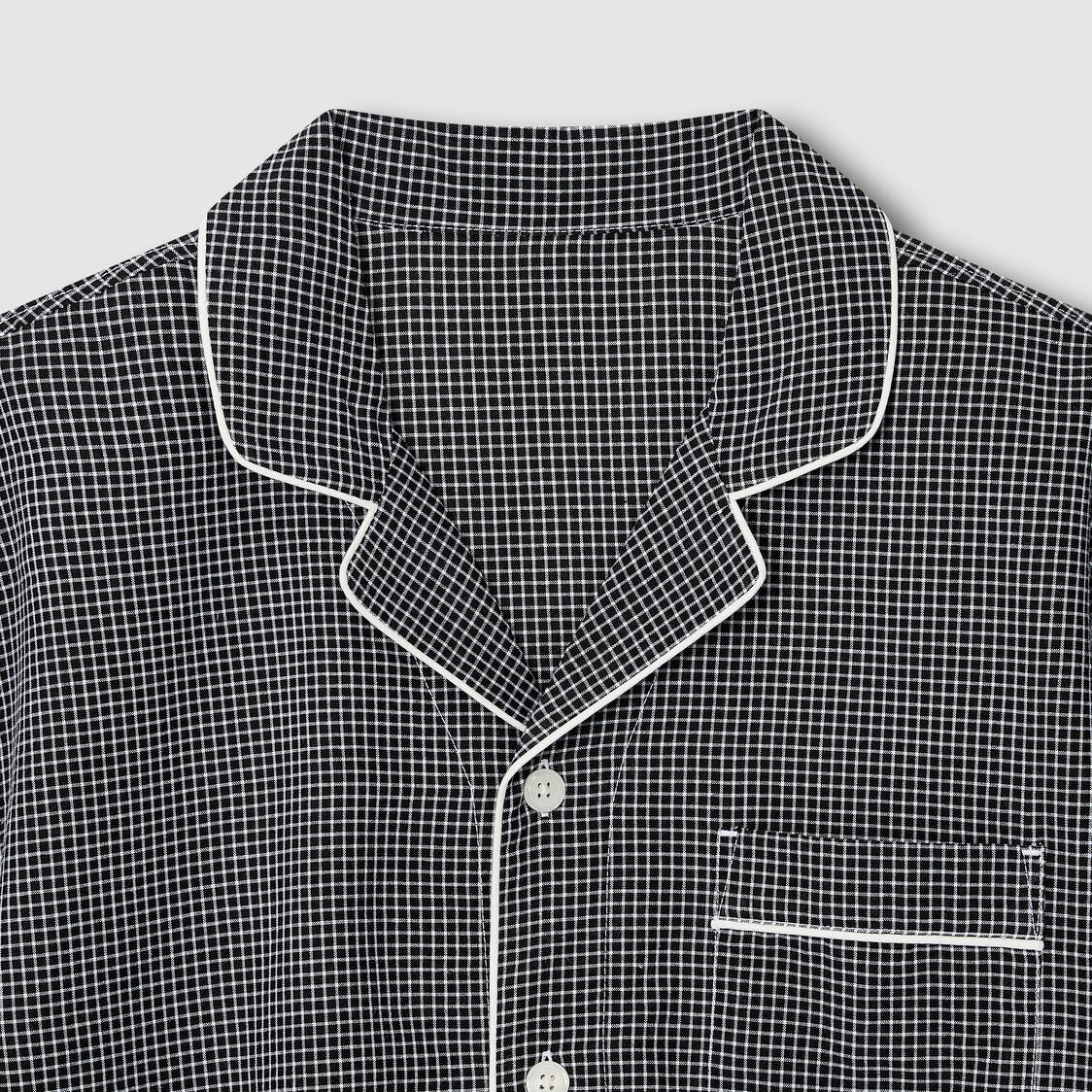 Jaju Men Cotton Check Pajama Set Zet Black