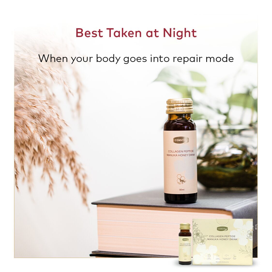 Comvita Peptide Manuka Honey Drink, 8 bottles