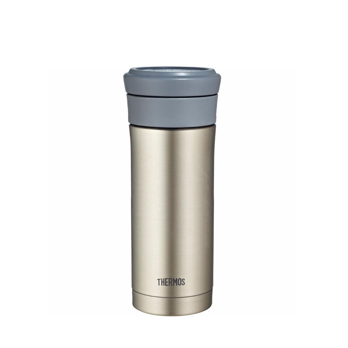 Thermos Stainless Steel Tumbler with Strainer Stainless Black 500ml