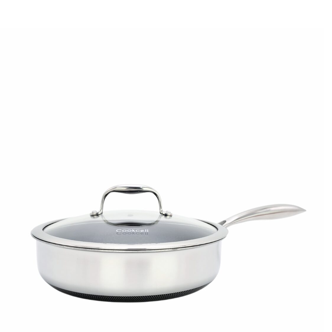 Cookcell 26cm Hybrid Saute Pan W/glass Lid (KSK-LPT26-DS)