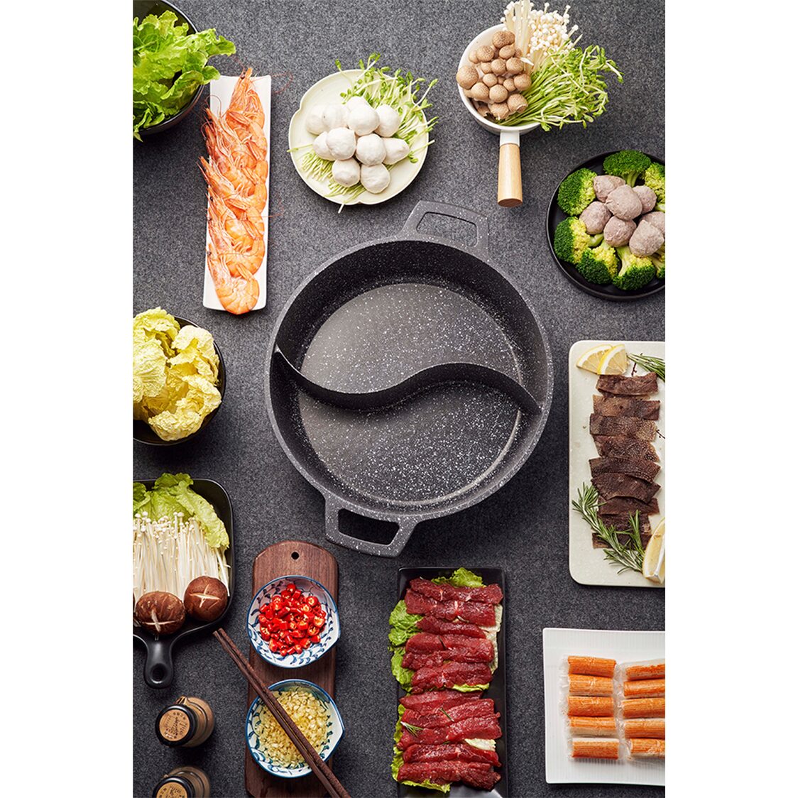 ASD Die Cast IH "Yuan-Yang" Steamboat 30cm (HP30SB)