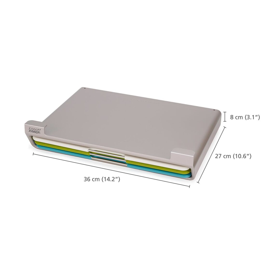 Joseph-Joseph Folio Slim 3-piece Under-shelf Multicolour Chopping Board Set