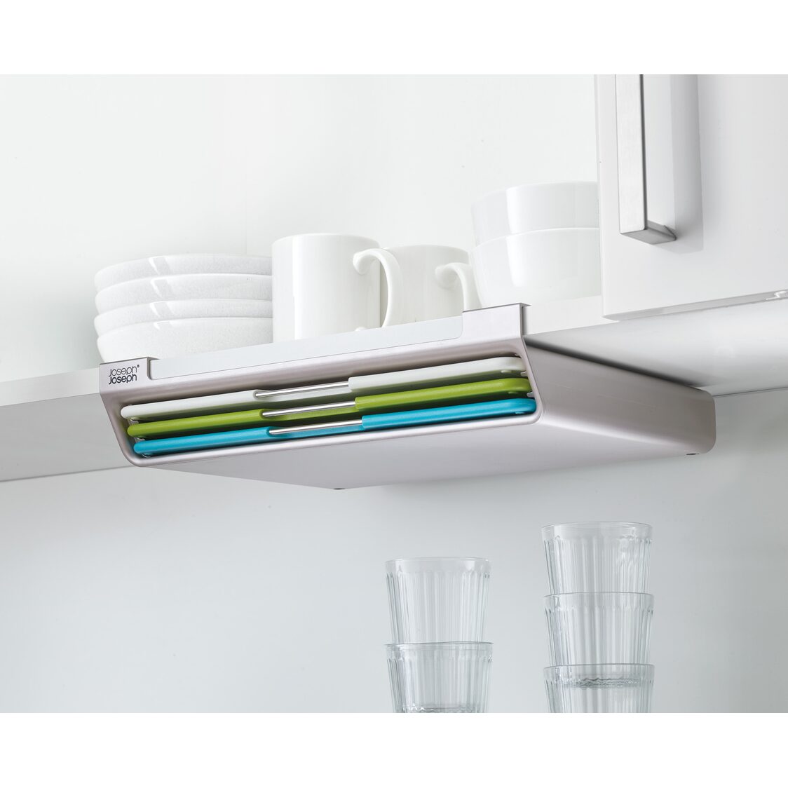 Joseph-Joseph Folio Slim 3-piece Under-shelf Multicolour Chopping Board Set