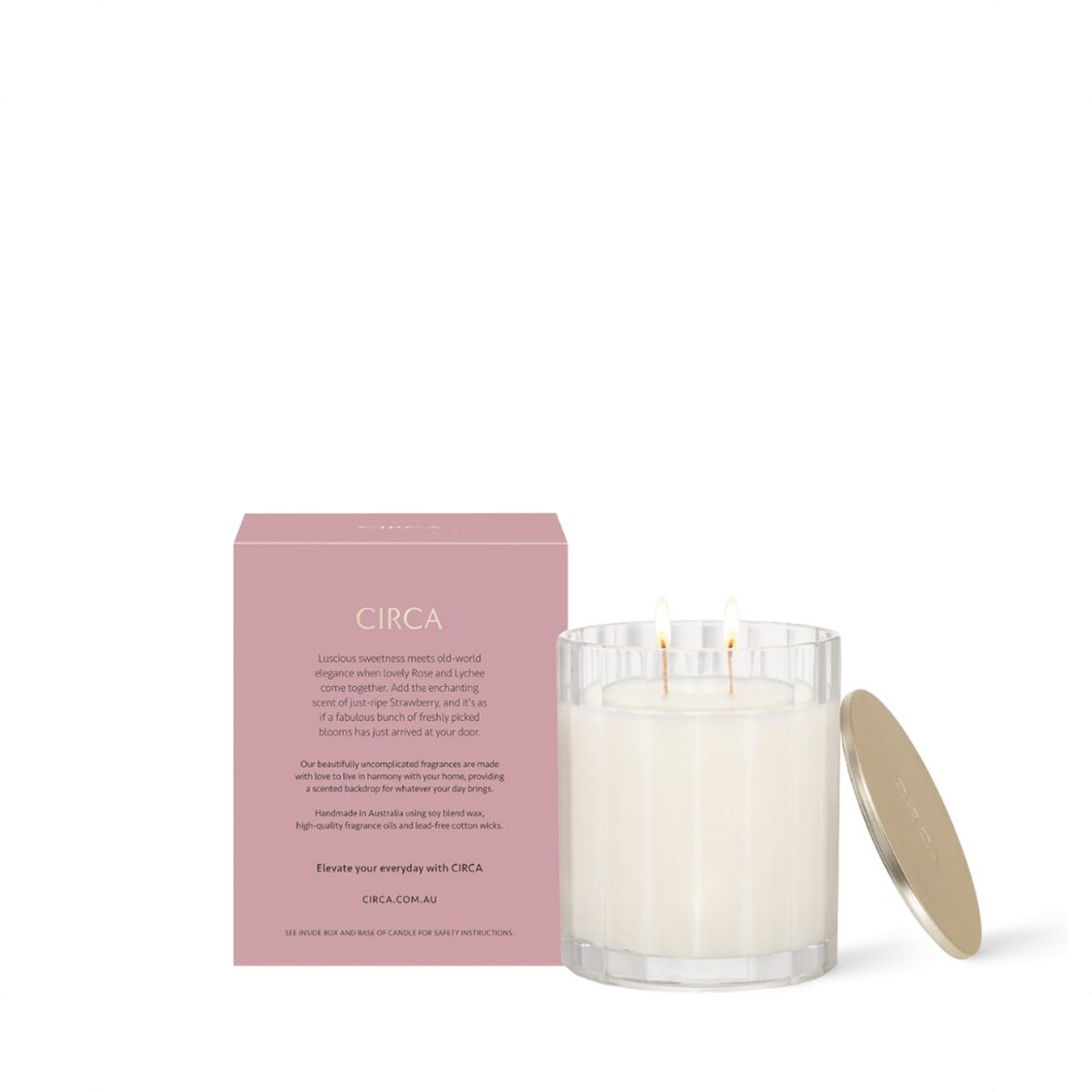 Circa Soy Candle 350g - Rose & Lychee