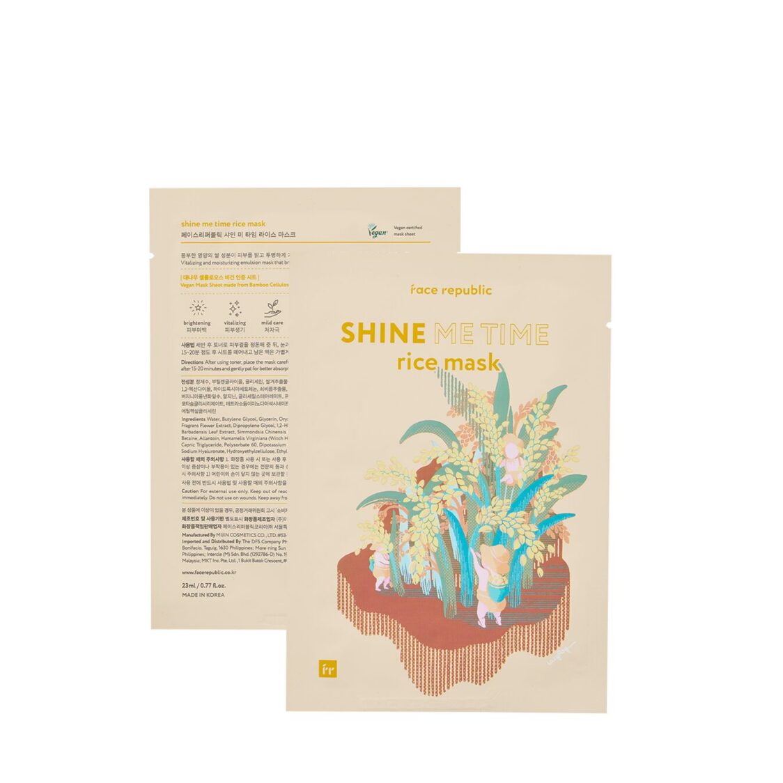 Face Republic Shine Me Time Rice Mask 23ml