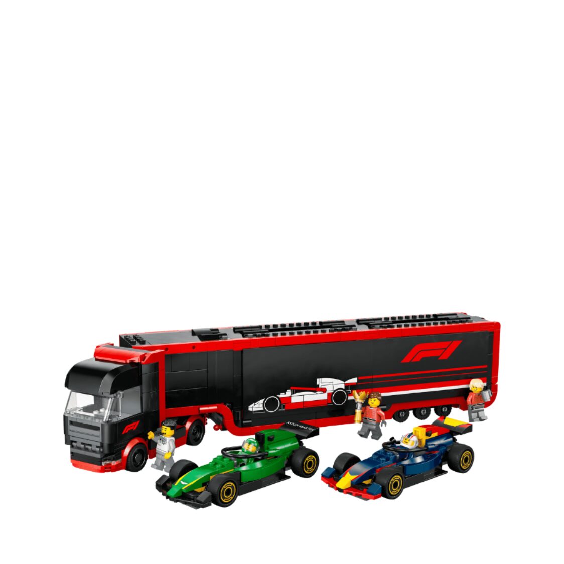 Lego F1® Truck with RB20 & AMR24 F1® Cars 60445