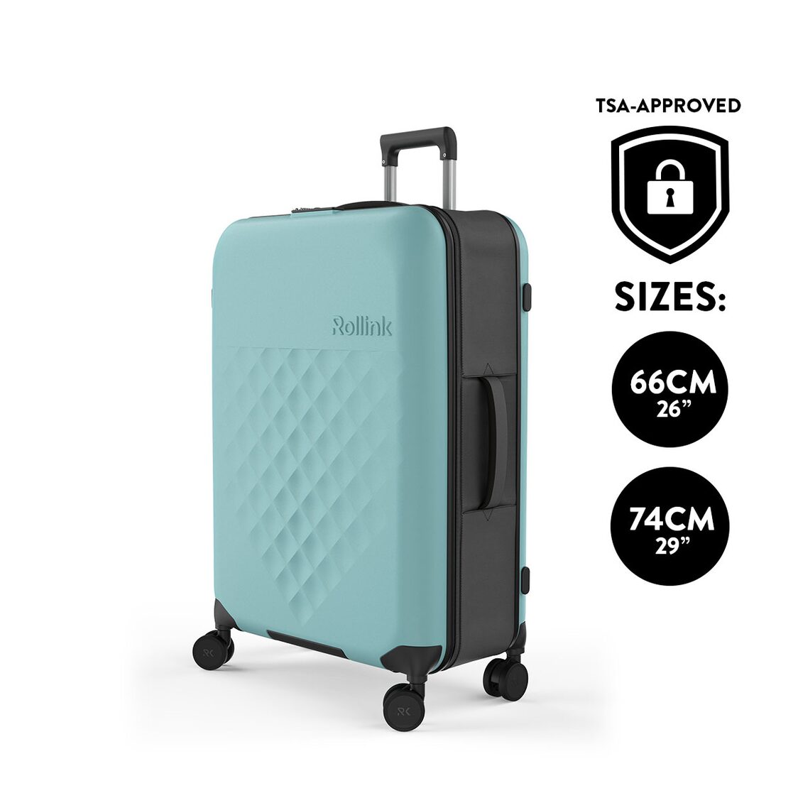 Rollink VEGA 360 Flex 4Wheel Spinner Luggage - Aquifier