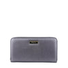 Mel&Co Saffiano Leatherette Zip-Around Long Wallet