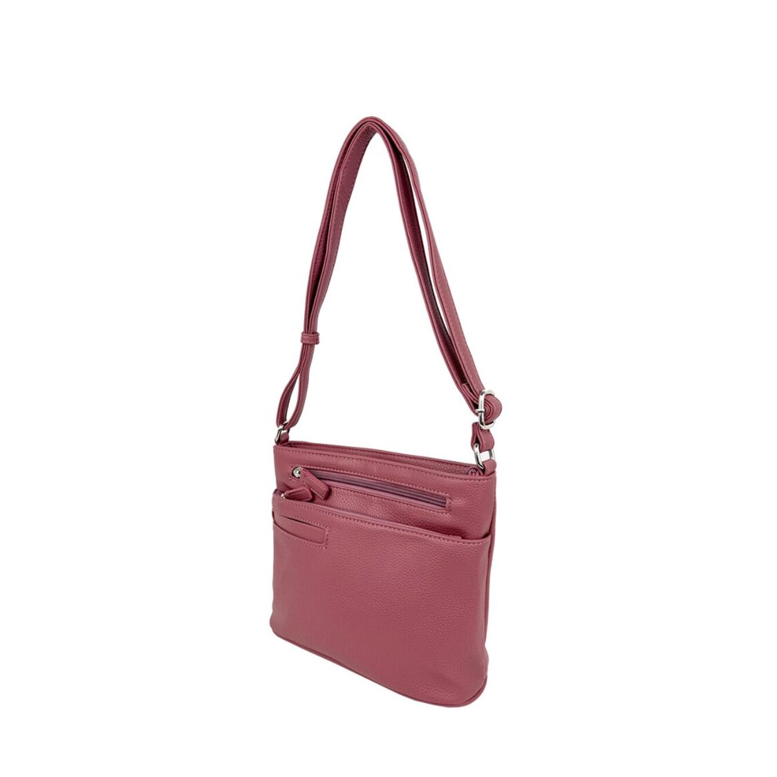 Mel&Co Lychee Embossed Multiple Pockets Sling Bag