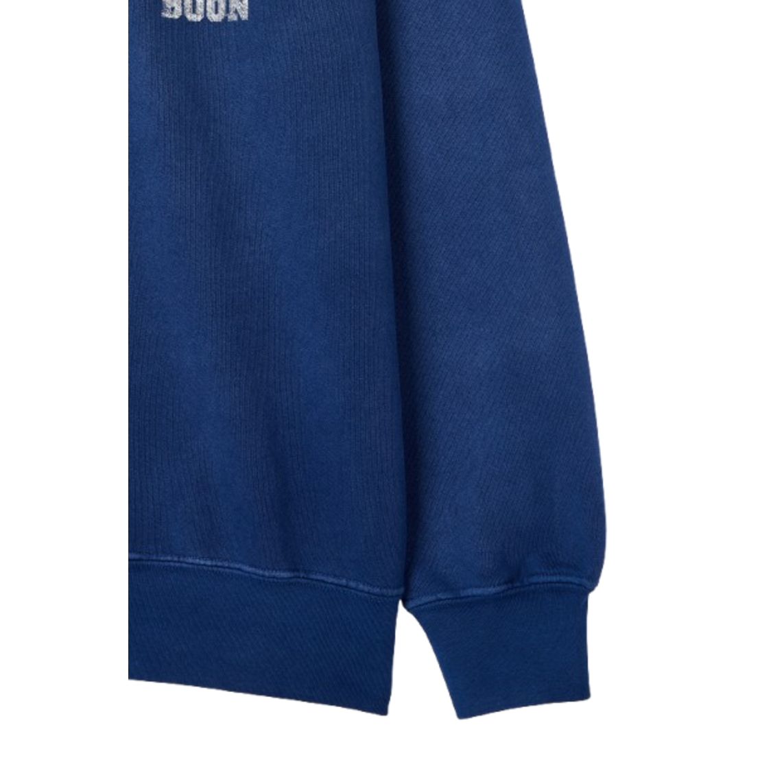 Man On The Boon Made In Usa Washed Terry Sweat Crew Blue