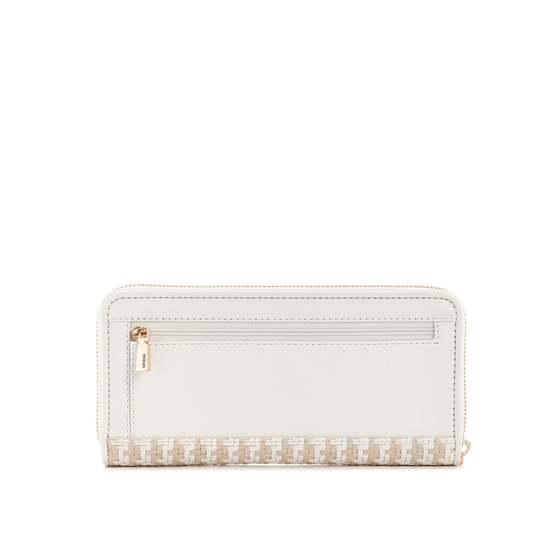 Guess Mirema Slg Large Zip Around,White Multi