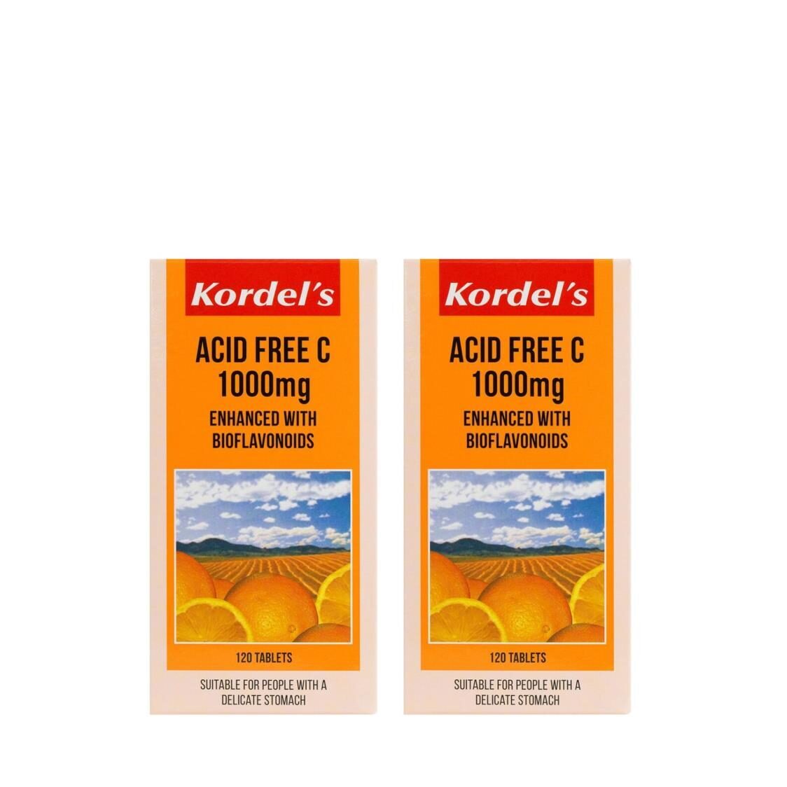 Kordel's Acid Free C 1000mg 120'sx2