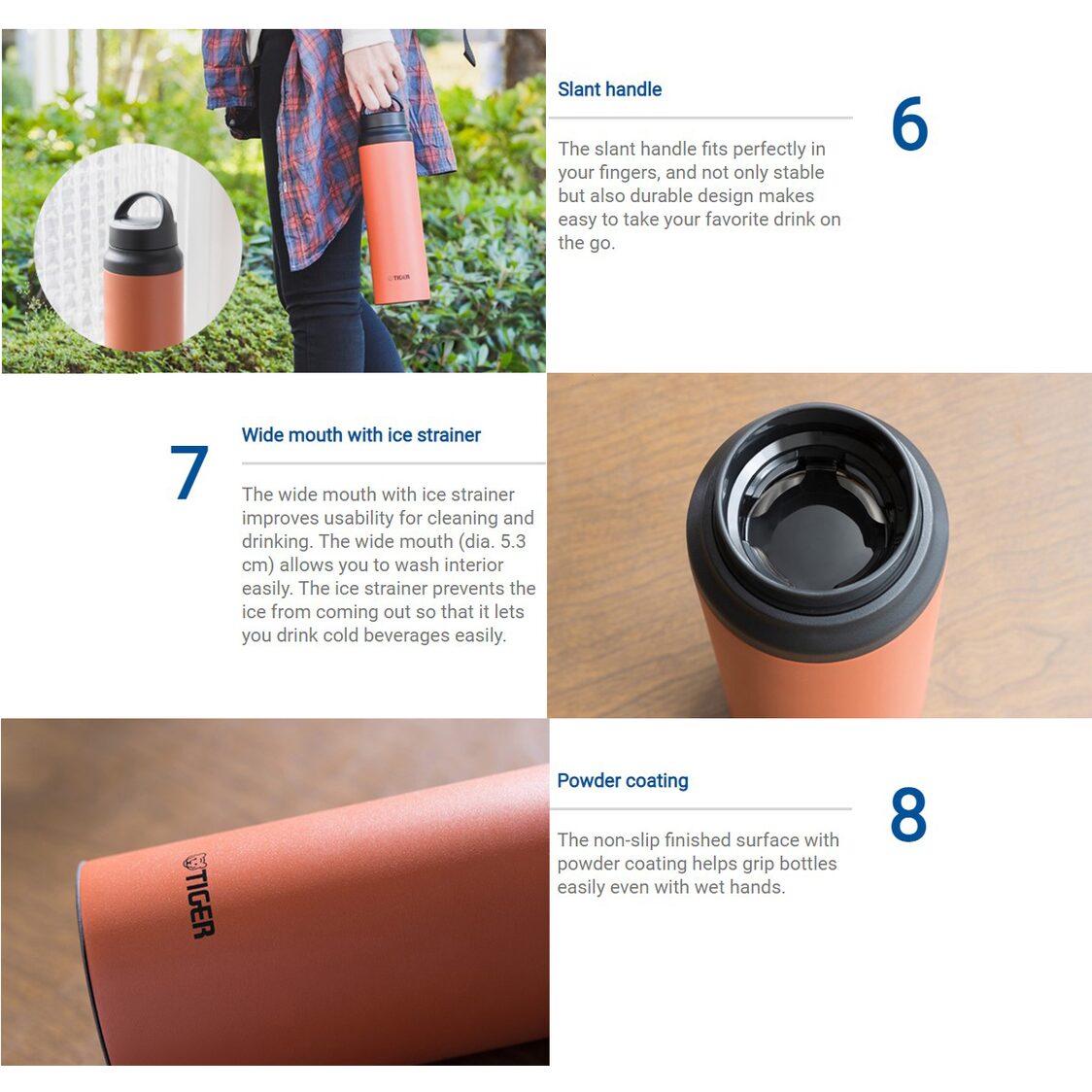 Tiger Anti-Bacterial Double Stainless Steel Carbonated Bottle (MTA-T080)