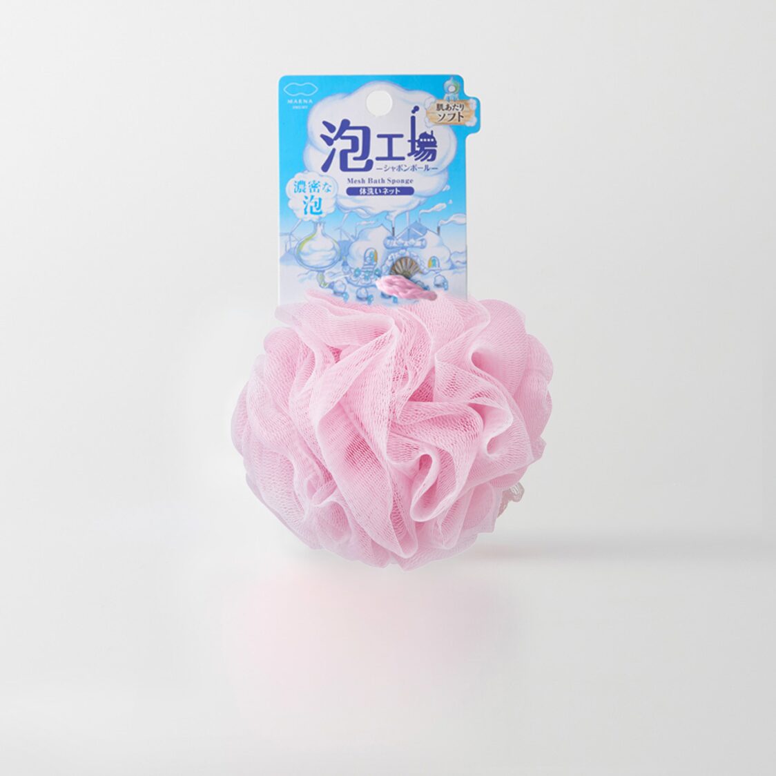 Marna Foam Factory Mesh Bath Sponge - Pink