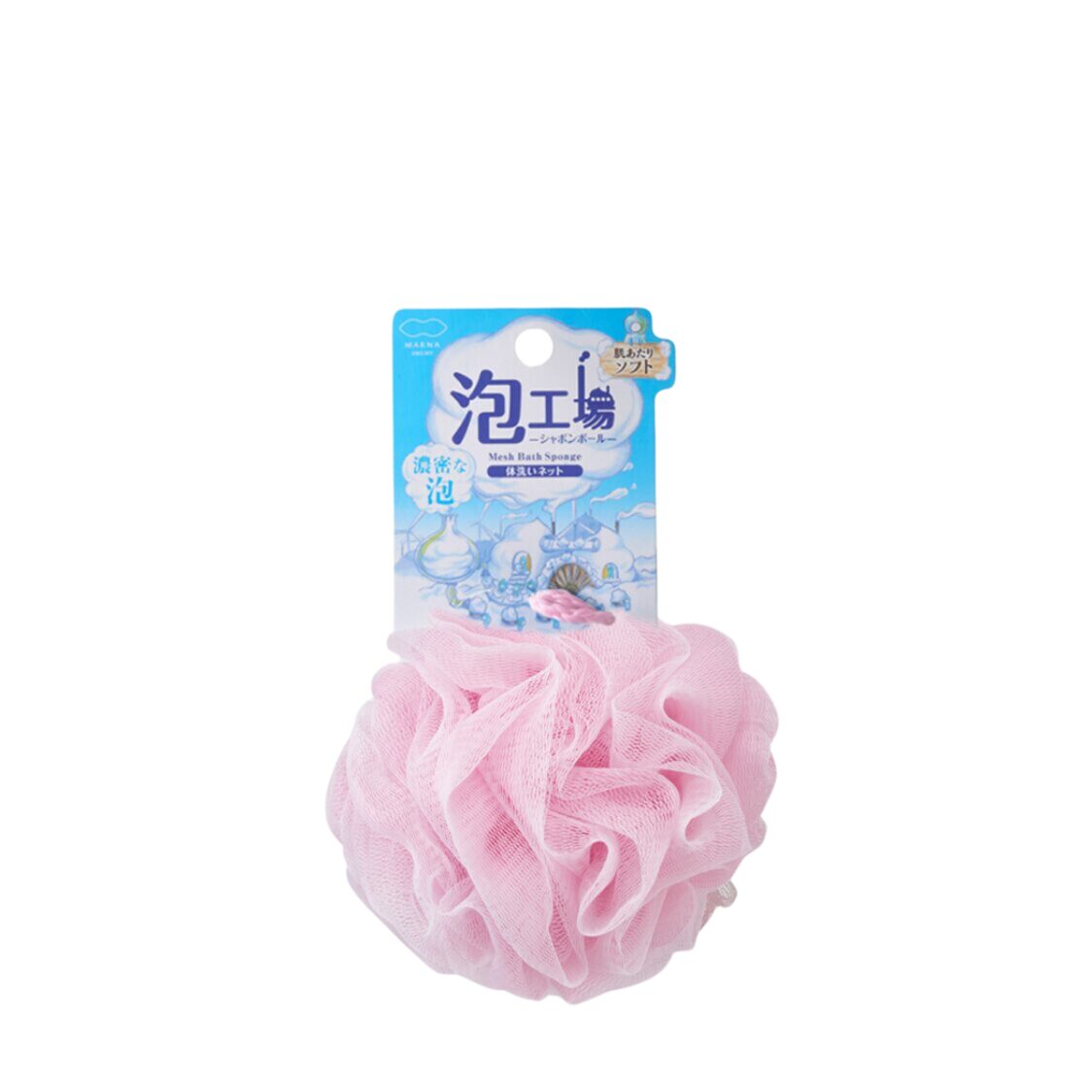 Marna Foam Factory Mesh Bath Sponge - Pink